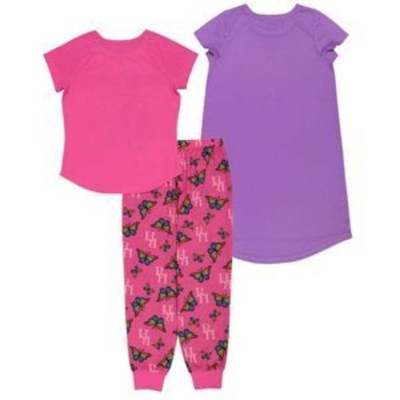 NEW Rainbow High Girl's 3 Piece Short Sleeve Pajama Set  Size 4 - Picture 2 of 2